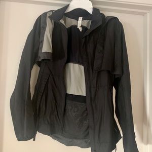 Black Lululemon 2-piece Light Rain Jacket Size 4